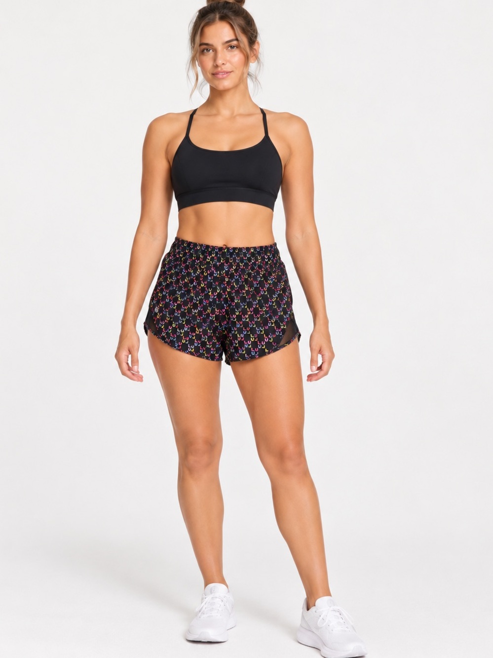 #754 NWOT Lululemon Hotty Hot Low Rise Lined Shorts 2.5” Size 6 Rare Logo Print